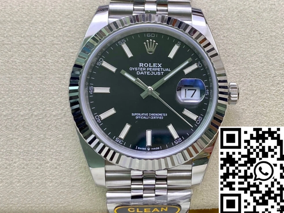 Datejust Rolex M126334-0018 Clean Black Factory Dial 0909